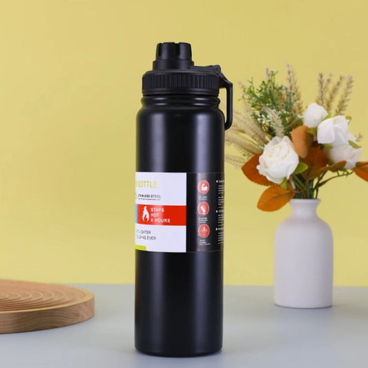 800ml Stainless Steel Leak-Proof Thermal Water Bottle with Infuser and Handle for Hot or Cold Water, Ideal for Gym, Training, and Walking