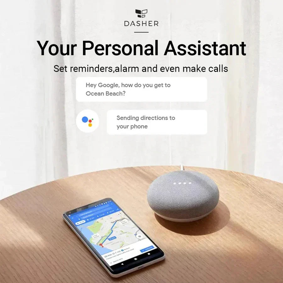 Google Nest Mini 2nd Generation Smart Speaker with Google Assistant Bluetooth Speaker with English and Muliti Language Compatibility for Use Anywhere