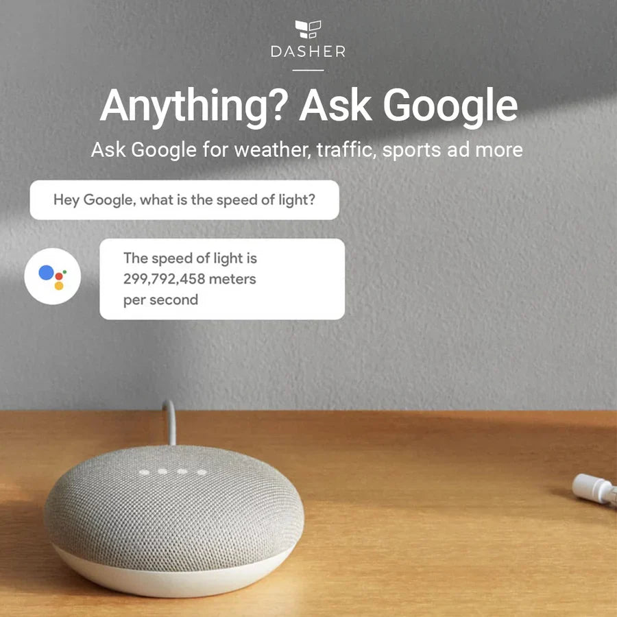 Google Nest Mini 2nd Generation Smart Speaker with Google Assistant Bluetooth Speaker with English and Muliti Language Compatibility for Use Anywhere