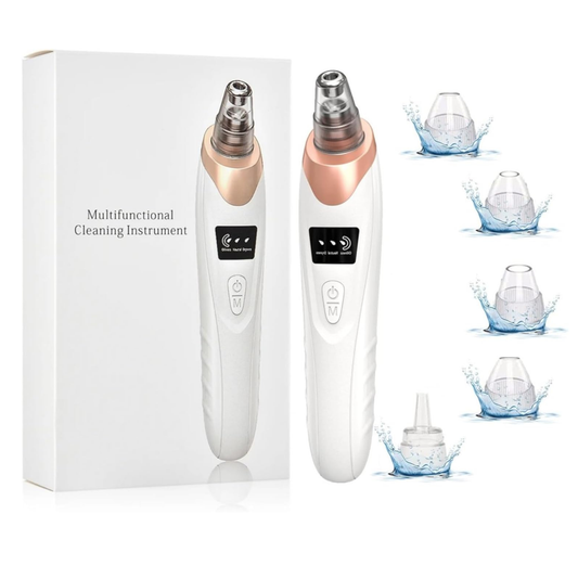 Blackhead Remover Vacuum, Electric BlackHead Vacuum Remover for Face, Wireless Portable All Skin Types for Nose, Face Pore Vacuum with 5 Interchangeable Tips Rechargeable,Suitable for Women/Men