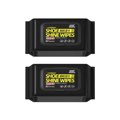 Shoe Wipes & Sneaker Wipes – (80 + 80 Count) Pack of 2 – Quick Wipes for Shoes Cleaning – Shoe Cleaning Wipes for All Shoes – Portable Cleaner for Sneakers, Leather & Sports Footwear White
