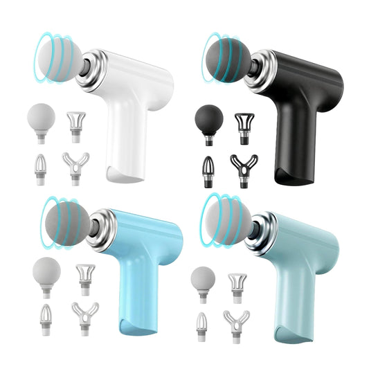 Massage Gun Deep Tissue, Muscle & Body Pain Relief | Special Body Massager for Pain Relief | Massage Gun for Back Leg & Full Body, Neck, Shoulder, Back, Foot | 4 Specialized Heads For Full Body Pain Relief