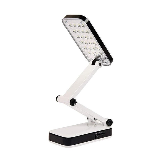 LED Rechargeable Desk Lamp DP-666 Portable Light Electric Charging Bulb Emergency Light For Home Office Study Table Lamp Desk Light Long Battery Life Upto 4 Hrs