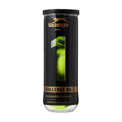 Slazenger No.1 padel ball premium performance, maximum durability Approved by the International Padel Federation (FIP) (1 TIN, 3 Balls)
