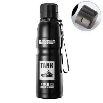 Stainless Steel Vacuum Insulated Water Bottle, 500ml Thermal Flask for Hot & Cold Drinks, Double Wall and Leak proof Lid, BPA-Free