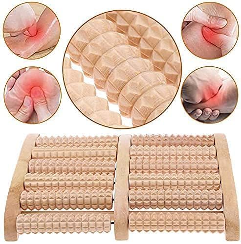 Foot Massager - Dual Foot Massager for Plantar Fasciitis and Stress Relief - Relaxation Gifts for Women and Men, Relieve Aching Heels, Wound Arch, Neuropathy 7 Roller
