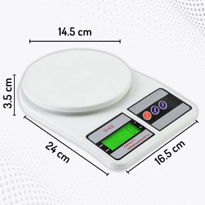 10Kg Kitchen Weight Machine, Digital Scale with LCD Display, Scale for Home Baking, Cooking & Balance Diet. Machine with capacity 10Kg