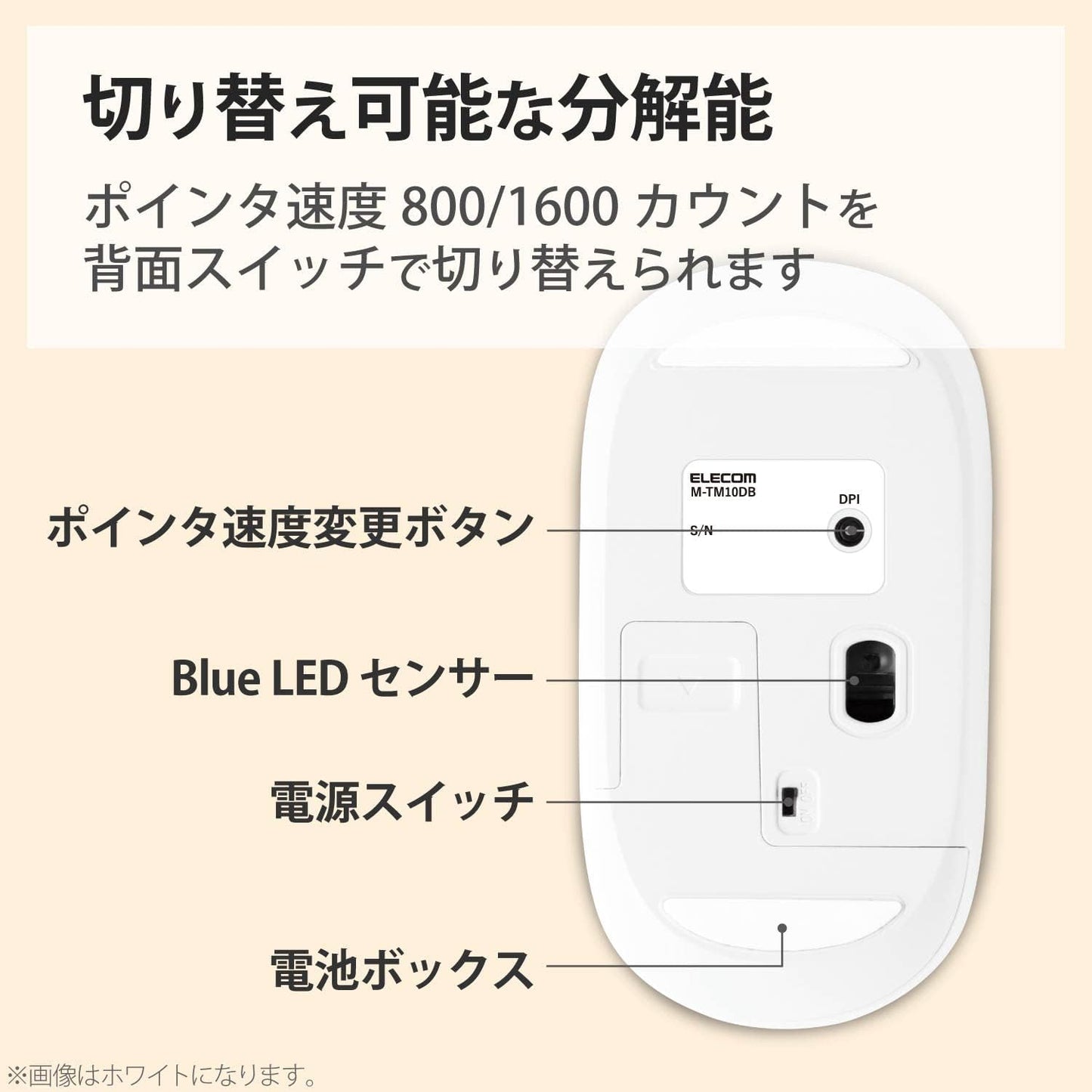 Like A New Elecom M-TM10BBBK/EC Bluetooth Slint Wireless Mouse, Thin, Silent, 4 Buttons, Presentation Mode Function, Compatible with Windows, Mac, Android, IOS iPadOS, FireOS (Black)