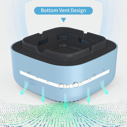 Smokeless Ashtray - 2 In 1 Multifunctional Ashtray Air Purifier Ashtray with Filter,Multifunctional Portable Negative Ion Air Freshener for Business Car Home Office