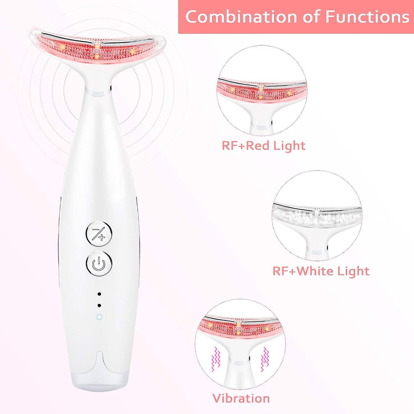 Facial Lifting Machine, Wrinkle Removal Machine for Skin Tightening, Ultrasonic Anti-Wrinkle Anti-Aging for Face Neck Women