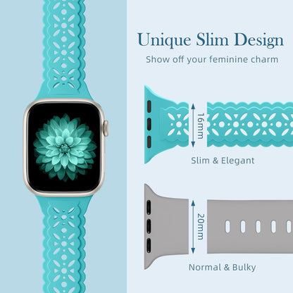 Maledan Bands 3 Pack Compatible with Apple Watch Series 10 9 8 7 6 5 4 3 SE Band for Women, Elegant Silicone Replacement Sport Band for Apple Watch iWatch 42mm 46mm 40mm 41mm 38mm 44mm 45mm Accessories