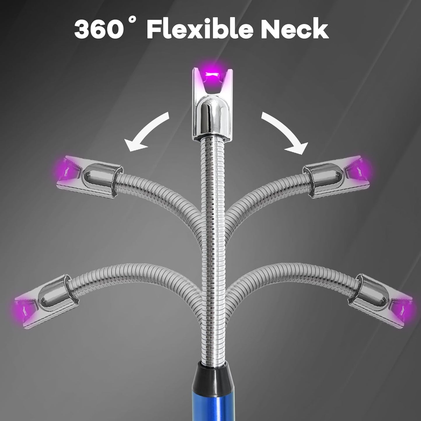 Rechargeable Electric Gas Lighter for Kitchen Cooking Gas Stove , 360° Flexible Neck Arc Lighter Plasma Flameless Windproof USB Lighter - 400 Uses in Single Charge
