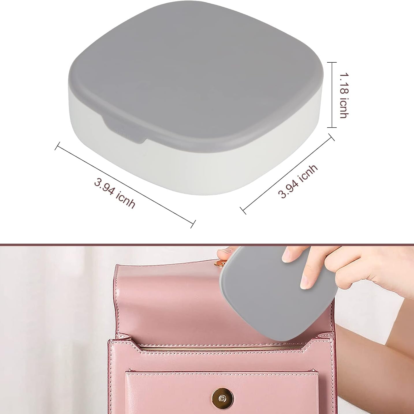 Portable Jewelry Organizer, Convenient Mini Travel Jewelry Box Makeup Mirror Tangle Proof Ring, Necklace, Earring Jewelry Storage Box