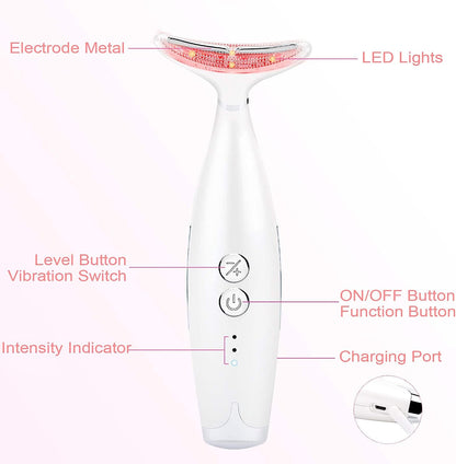Facial Lifting Machine, Wrinkle Removal Machine for Skin Tightening, Ultrasonic Anti-Wrinkle Anti-Aging for Face Neck Women
