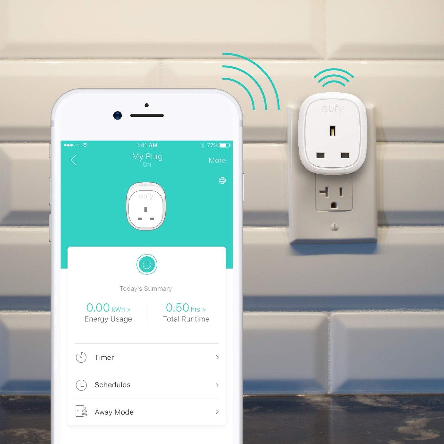 Eufy WiFi Smart Plug with Energy Monitoring, Compatible with Alexa and Google Home, No Hub Required, Control Your Devices from Anywhere 16A