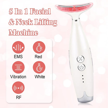 Facial Lifting Machine, Wrinkle Removal Machine for Skin Tightening, Ultrasonic Anti-Wrinkle Anti-Aging for Face Neck Women