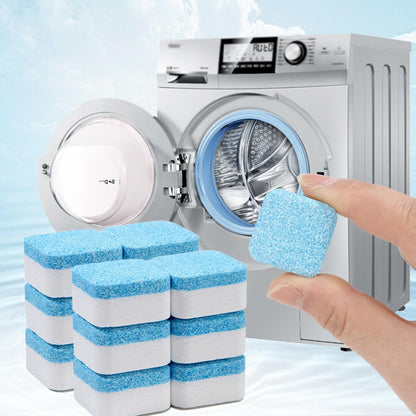 Washing Machine Cleaner Cleaning Tablets - Washing Machine Tablets to Clean Washer Washers Washer Cleaner and Deodorizer for Front Load & Top Load Washer Laundry Cleaner 12 PACK