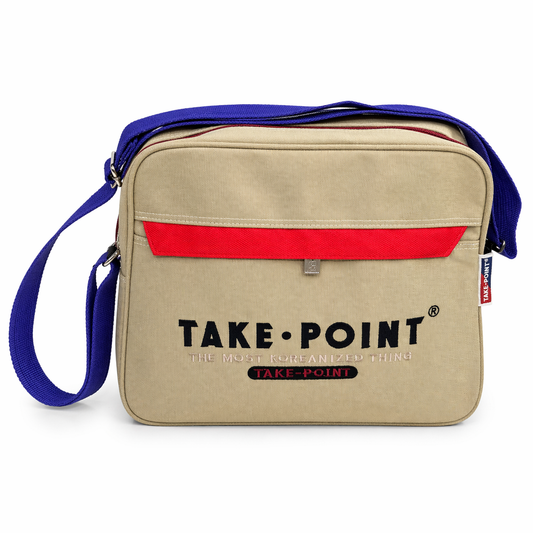 Take-Point Premium Canvas Messenger Documents Bag with Adjustable Shoulder Strap – Durable, Spacious Office & Travel Organizer