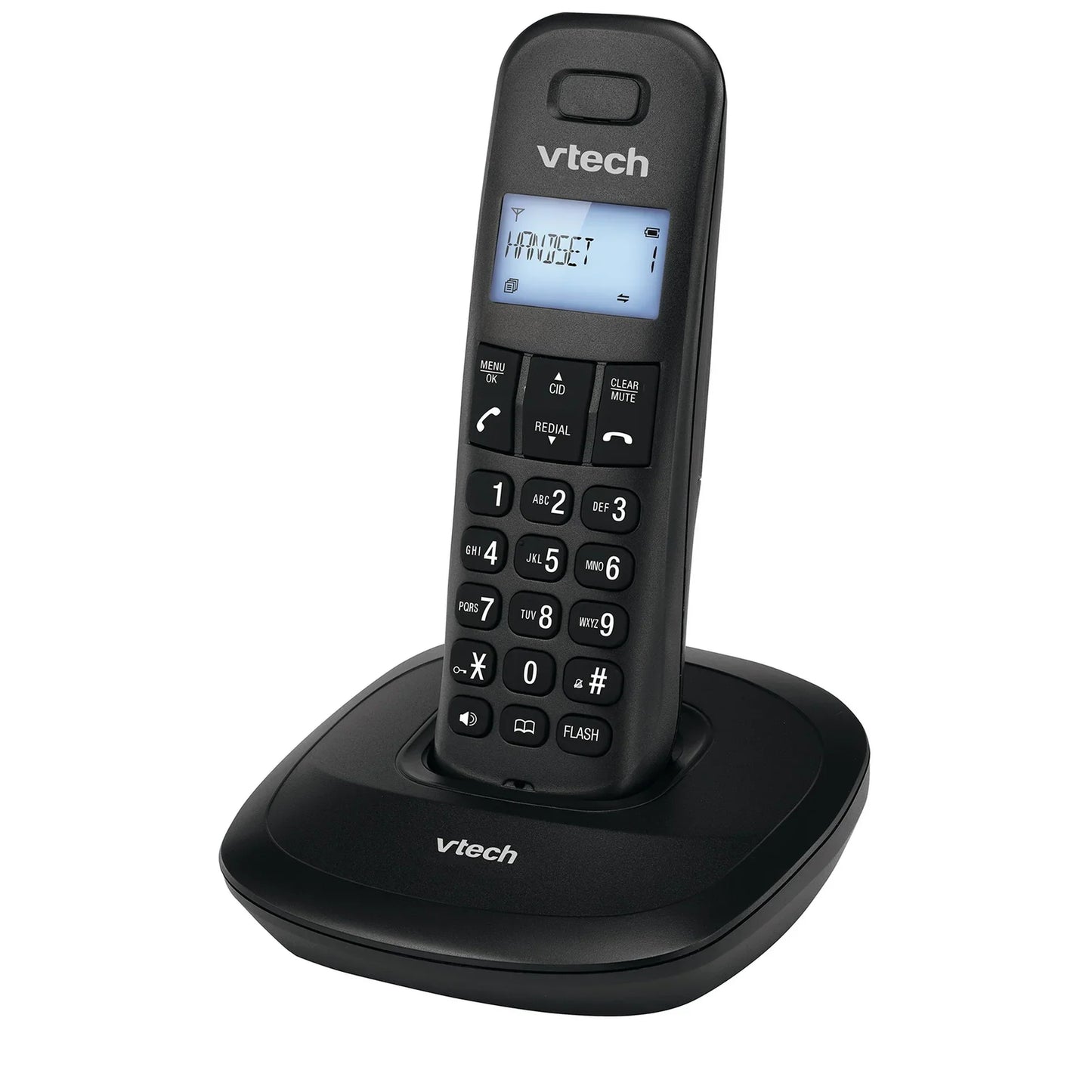 Vtech Digital Cordless Phone With Handset Speakerphone Caller ID / Call Waiting Black (ES1810A)
