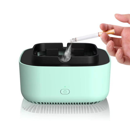 Smokeless Ashtray - 2 In 1 Multifunctional Ashtray Air Purifier Ashtray with Filter,Multifunctional Portable Negative Ion Air Freshener for Business Car Home Office