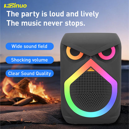 Portable DJ Bluetooth RGB Speaker with Wireless Microphone, Rechargeable, 20 Meter  Mic Range, Voice Changer Deep Bass, Karaoke Speaker with Bluetooth 5.0 | Maximum Power: 500W | Karaoke Machine | Voice-Controlled LED Lights | Includes Phone Holder |