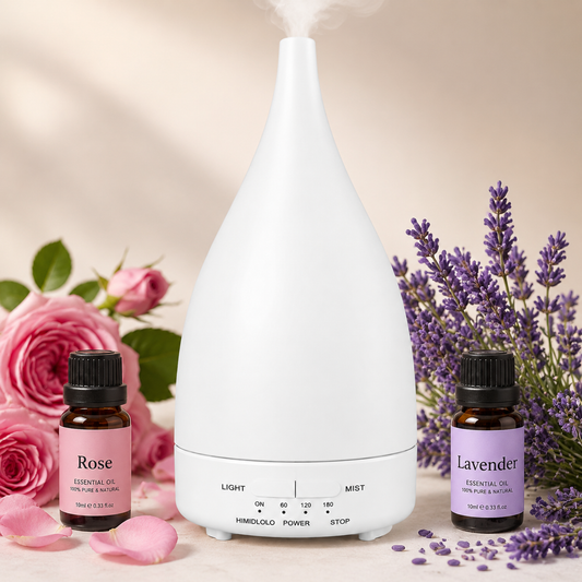 Aroma Essential Oil Diffuser Aromatherapy Diffuser Ultrasonic Technology 7 LED RGB Light Display Equiped with Auto Shut-Off Sensor