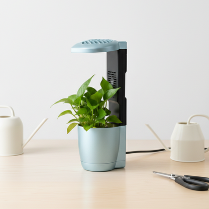 Desktop Plant Grow Lights With Port for Indoor Plants Full Spectrum, 12 LED/9 inch 5V 2 Brightness Mode With Speaker and Air freshener Best For Gifting