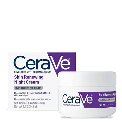 CeraVe 4-in-1 Skincare Kit | Cleanser, Night Cream, Retinol Serum & Sunscreen