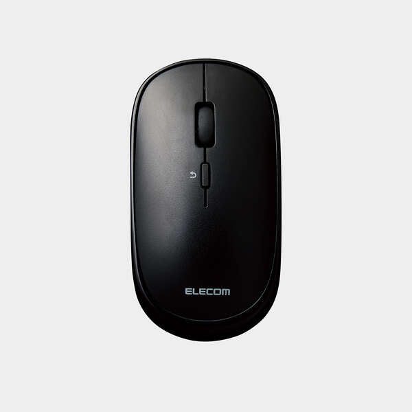 Like A New Elecom M-TM10BBBK/EC Bluetooth Slint Wireless Mouse, Thin, Silent, 4 Buttons, Presentation Mode Function, Compatible with Windows, Mac, Android, IOS iPadOS, FireOS (Black)