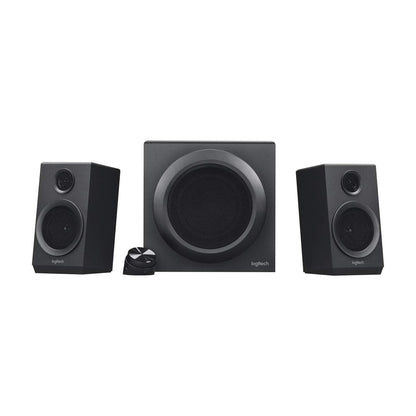 Logitech Z333 2.1 Speakers – Easy-access Volume Control, Headphone Jack – PC, Mobile Device, TV, DVD/Blueray Player, and Game Console Compatible, Black