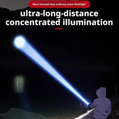 New High-Power Flashlight - 7 Mode Portable Troch , 300LM Super Bright, and Durable, a Great Outdoor Helper for the Whole Family