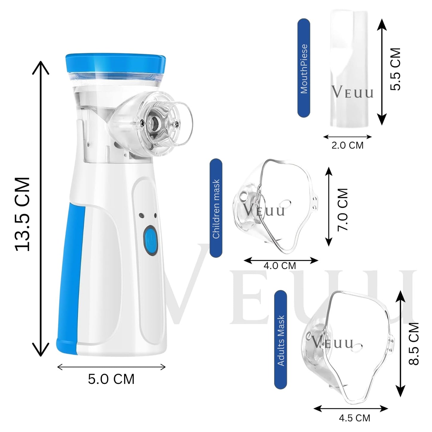 Nebulizer, Portable Mesh Nebulizer for Adults & Kids, Handheld Nebulizer with Low Noise, Fast Mist Therapy for Cough, Cold & Asthma, Portable Nebulizer for Home Use, Nebulizer, Mesh Inhalators - Gulybaba - Genuine products online Marketplace in Pakistan