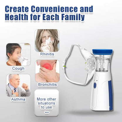 Nebulizer, Portable Mesh Nebulizer for Adults & Kids, Handheld Nebulizer with Low Noise, Fast Mist Therapy for Cough, Cold & Asthma, Portable Nebulizer for Home Use, Nebulizer, Mesh Inhalators - Gulybaba - Genuine products online Marketplace in Pakistan