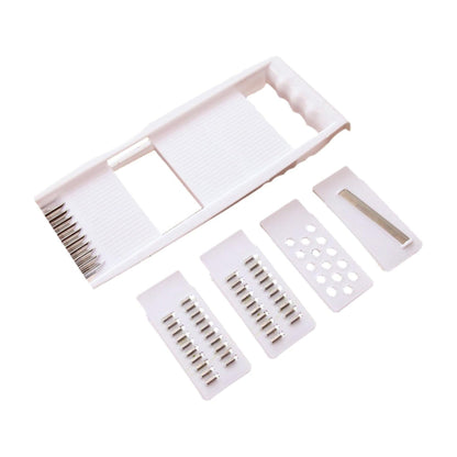 4 in 1 Vegetable Cutter, Multifunctional Vegetable Cutter Kitchen Shredder Manual Slicing Wiping Machine Large Cabbage Shredder Household Hand Shredder Slicer Rotary Vegetable