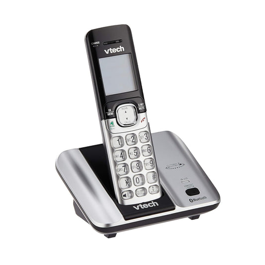 Vtech CS6519A, Digital Cordless Phone with Bluetooth Mobile Connect, Caller ID Power Fail Back-up and Volume Booster