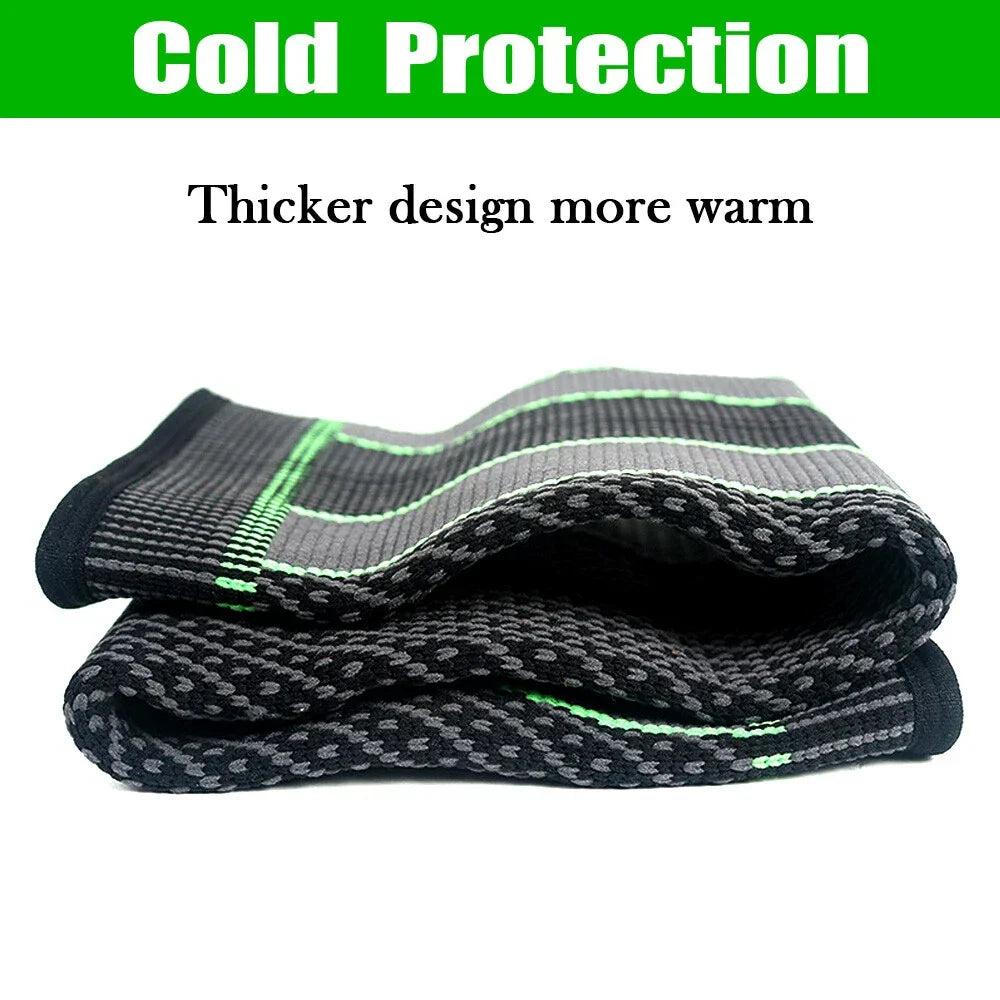 1 Pair Knee Support Brace – Adjustable Knee Pain Relief Belt, Pressurized Fitness Running & Cycling Band, Elastic Nylon Knee Pad Sleeve for Joint Pain Relief, Sports & Injury Recovery